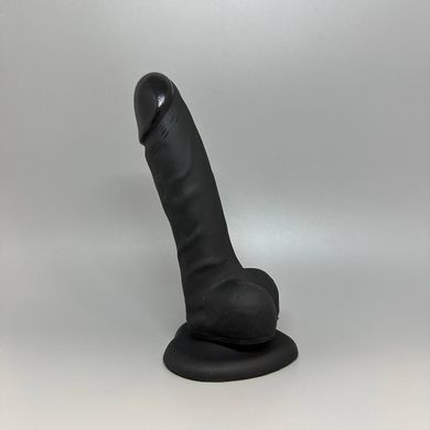 Реалістичний ділдо Strap-On-Me SOFT чорний S (17,1 см) - фото