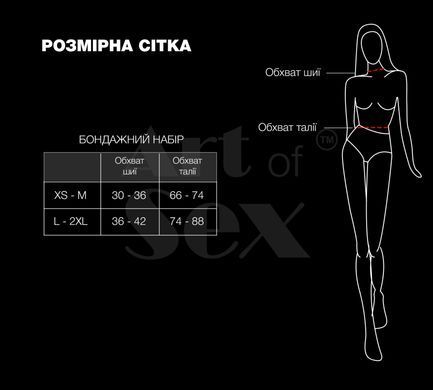 Набір для фіксації з екошкіри Art of Sex Shandy L-2XL - фото