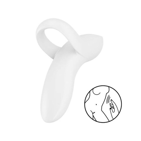 Вібратор на палець Satisfyer Bold Lover White (пом'ята упаковка)  - фото