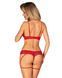 Еротичний комплект Obsessive Ingridia 2-pcs crotchless set XL/2XL - фото товару