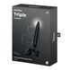 Тристоронній скляний дилдо Satisfyer Triple Crystal 1 Black - фото товару