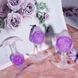 Анальна пробка Liebe Seele Icecream-shaped Crystal Anal Plug Purple Small 3,2 см фіолетова - фото товару