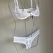 Эротический комплект Obsessive Alabastra 2-pcs set white S/M - фото товара