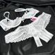 Эротический комплект Obsessive Alabastra 2-pcs set white S/M - фото товара