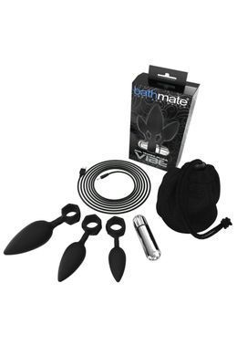 Анальні вібропробки Bathmate Anal Training Plugs VIBE 2,5; 3,1; 3,8 см - фото