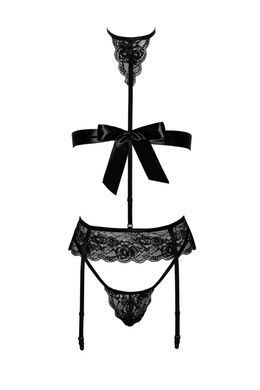 Эротический комплект Noir Handmade Kissable  Bondage Kiss Set Black L/XL - фото