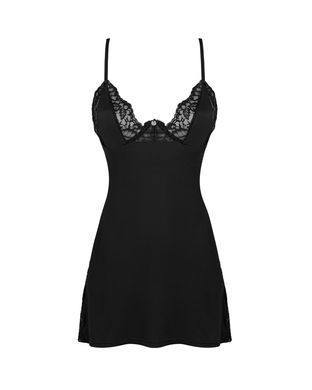 Сорочка и трусики Obsessive Bellastia chemise & thong XS/S