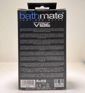 Анальні вібропробки Bathmate Anal Training Plugs VIBE 2,5; 3,1; 3,8 см - фото