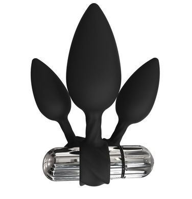 Анальні вібропробки Bathmate Anal Training Plugs VIBE 2,5; 3,1; 3,8 см - фото
