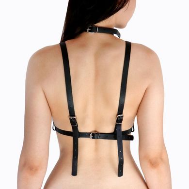 Портупея з натуральної шкіри Art of Sex Delaria Leather harness XS-M чорна