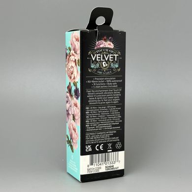 Rocks Off Touch of Velvet - вибропуля RO-90mm Aqua Lily матовая - фото