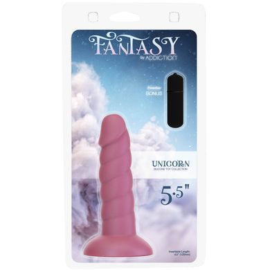 Фалоімітатор ADDICTION Fantasy Unicorn Dildo 5.5&rdquo; Pink (13,7 см) - фото