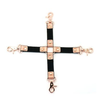 Кожаная крестовина Liebe Seele Rose Gold Memory Hog Tie - фото