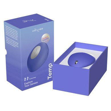Клиторальный вибратор с подогревом и охлаждением We-Vibe Temp Lavender Blue голубой - фото