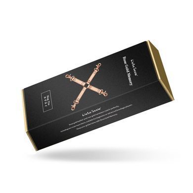 Кожаная крестовина Liebe Seele Rose Gold Memory Hog Tie - фото
