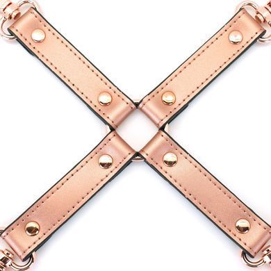 Кожаная крестовина Liebe Seele Rose Gold Memory Hog Tie - фото