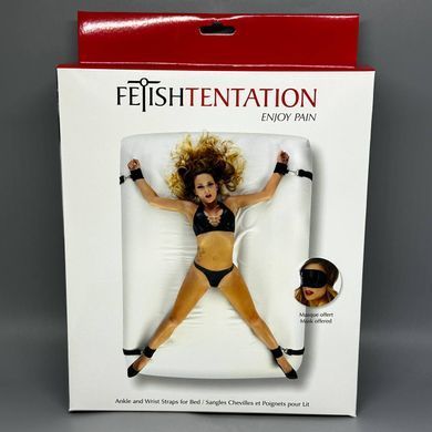 Фіксатор на ліжко Fetish Tentation Ankle and Wrist Straps for Bad - фото