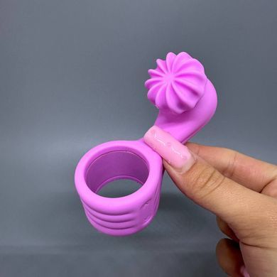 Вибратор с 4 насадками Otouch Magic Stick S1 Plus Pink розовый - фото