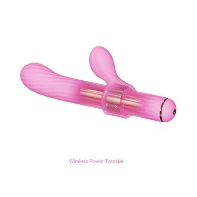 Вибратор с 4 насадками Otouch Magic Stick S1 Plus Pink розовый - фото