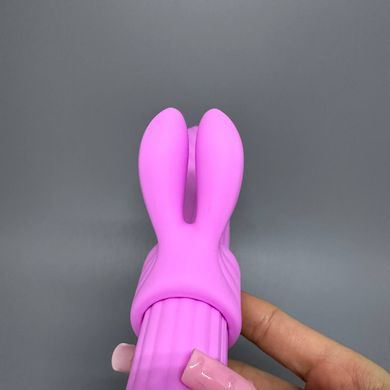 Вибратор с 4 насадками Otouch Magic Stick S1 Plus Pink розовый - фото