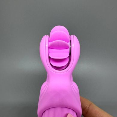 Вибратор с 4 насадками Otouch Magic Stick S1 Plus Pink розовый - фото