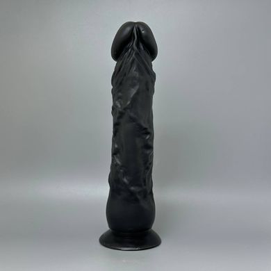Довгий чорний фалоімітатор Real Body Real Justin (21,5 см) - фото