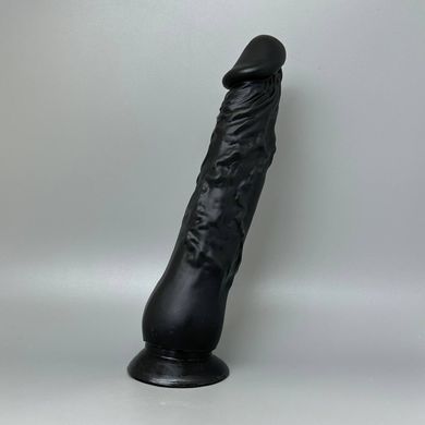 Довгий чорний фалоімітатор Real Body Real Justin (21,5 см) - фото