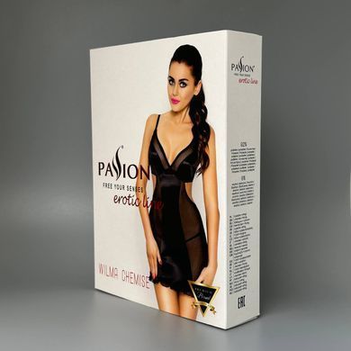 Сорочка приталенная и трусики Passion WILMA CHEMISE white L/XL