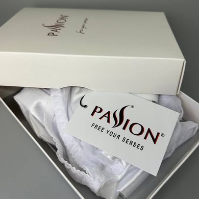 Сорочка приталенная и трусики Passion WILMA CHEMISE white L/XL