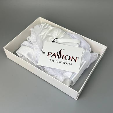 Сорочка приталенная и трусики Passion WILMA CHEMISE white L/XL