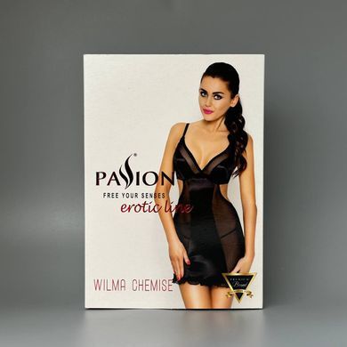 Сорочка приталенная и трусики Passion WILMA CHEMISE white L/XL