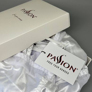 Сорочка приталенная и трусики Passion WILMA CHEMISE white L/XL