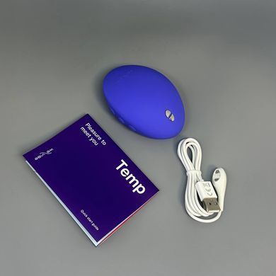 Клиторальный вибратор с подогревом и охлаждением We-Vibe Temp Lavender Blue голубой - фото