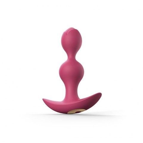 Анальная вибропробка Love To Love TWINNY BUD Plum 3,5 см - фото