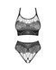 Комплект Obsessive K103 top & panties S/M/L черный - фото товара