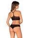 Комплект Obsessive K103 top & panties S/M/L черный - фото товара