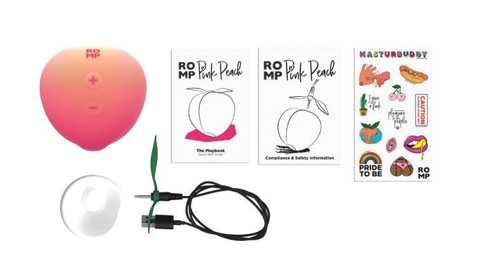 Вакуумный клиторальный стимулятор Romp Pink Peach - фото
