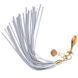 Анальна пробка-хвіст поні LOCKINK SEVANDA White Pony-Tail 3,7 см Anal Pear-shape Plug