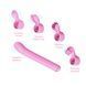Вибратор с 4 насадками Otouch Magic Stick S1 Plus Pink розовый - фото товара