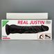 Довгий чорний фалоімітатор Real Body Real Justin (21,5 см) - фото товару