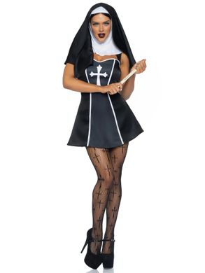 Еротичний костюм монахині Leg Avenue Naughty Nun XS