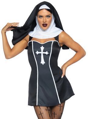 Еротичний костюм монахині Leg Avenue Naughty Nun XS