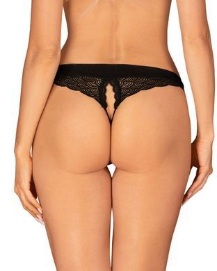 Трусики Obsessive Chemeris crotchless panties XS/S черные