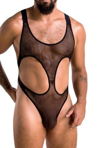 Чоловіче еротичне боді Passion 040 BODY LEON black L/XL