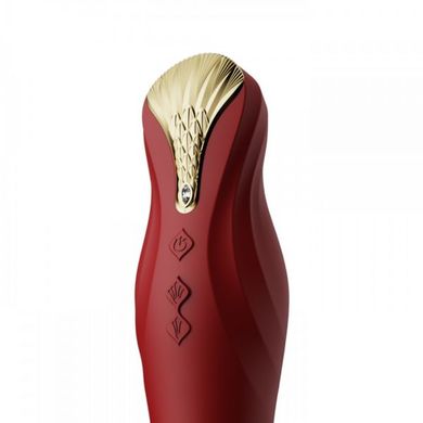 ZALO KING Wine Red - смарт-вібратор для точки G з фрикціями (пом'ята упаковка) - фото