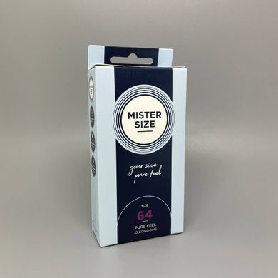 Презервативы Mister Size pure feel 64 (10 шт.) - фото