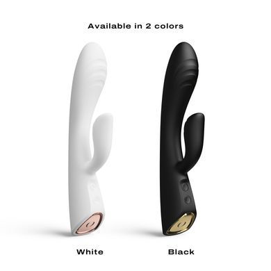 Dorcel FLEXI RABBIT BLACK - вібратор кролик з підігрівом чорний  - фото