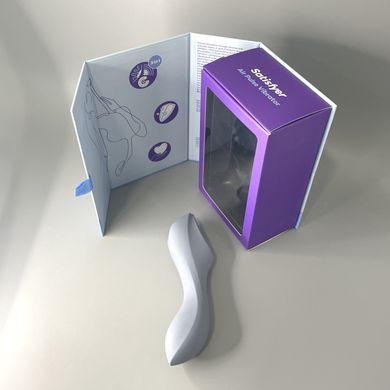 Satisfyer Curvy Trinity 3 &ndash; вакуумний вібратор BlueGrey - фото