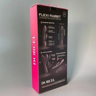 Dorcel FLEXI RABBIT BLACK - вібратор кролик з підігрівом чорний  - фото
