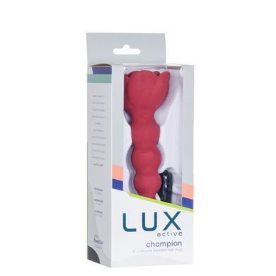 Анальний ланцюжок з трояндою та вібропулею Lux Active Champion Rose - фото